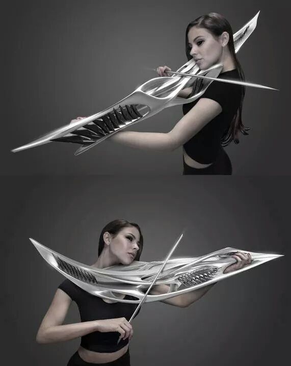 Electric violin looks like a sci-fi weapon