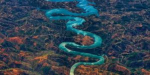The Blue Dragon River in Portugal.