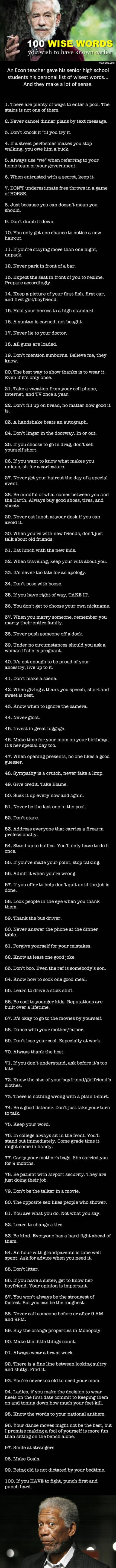 100 wise words