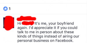 They argue about it on Facebook. This is real life.