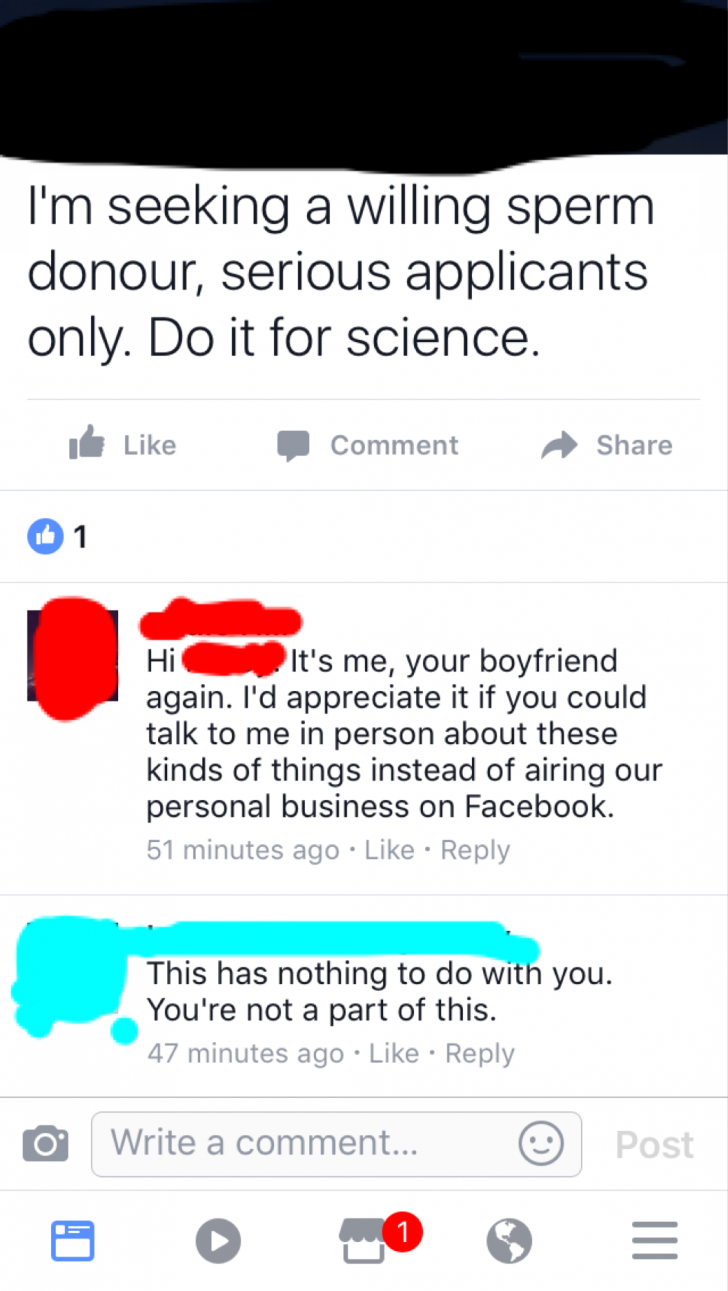 They argue about it on Facebook. This is real life.