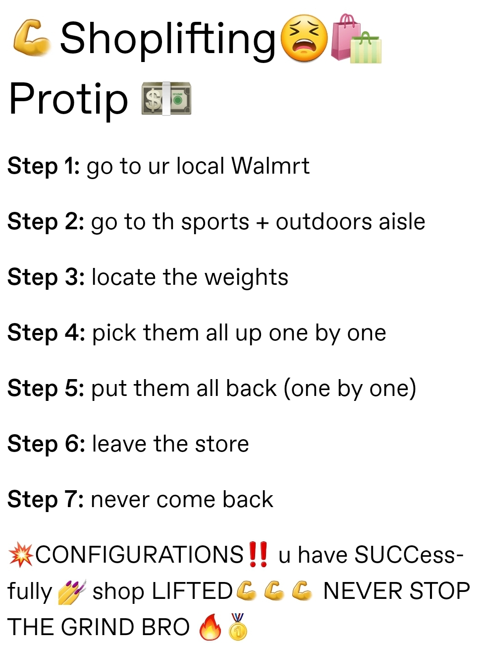 Do you even shoplift?