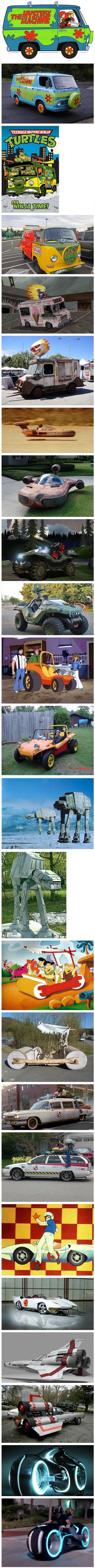 Cartoon vehicles IRL.