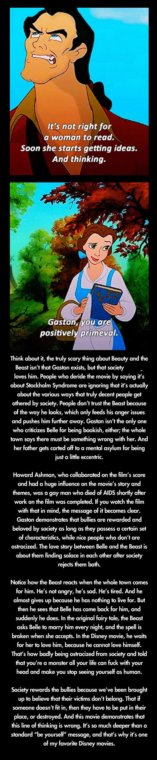 The scary thing about Beauty and the Beast.