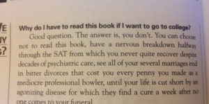 SAT Books Getting Too Real