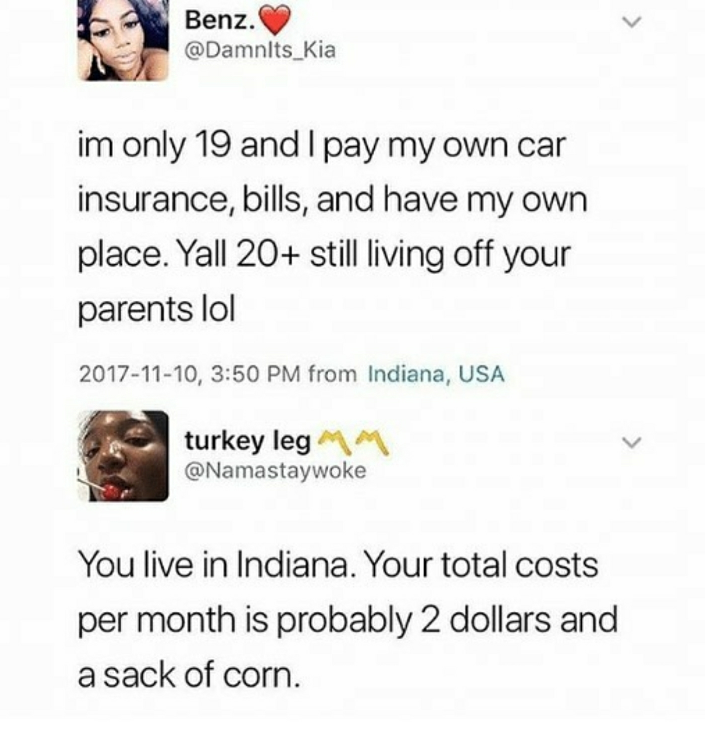 Living expenses in the Midwest
