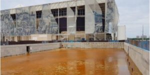 The Rio Olympic Park has been left to rot. This is what the warm up pool looks like 6 months later.