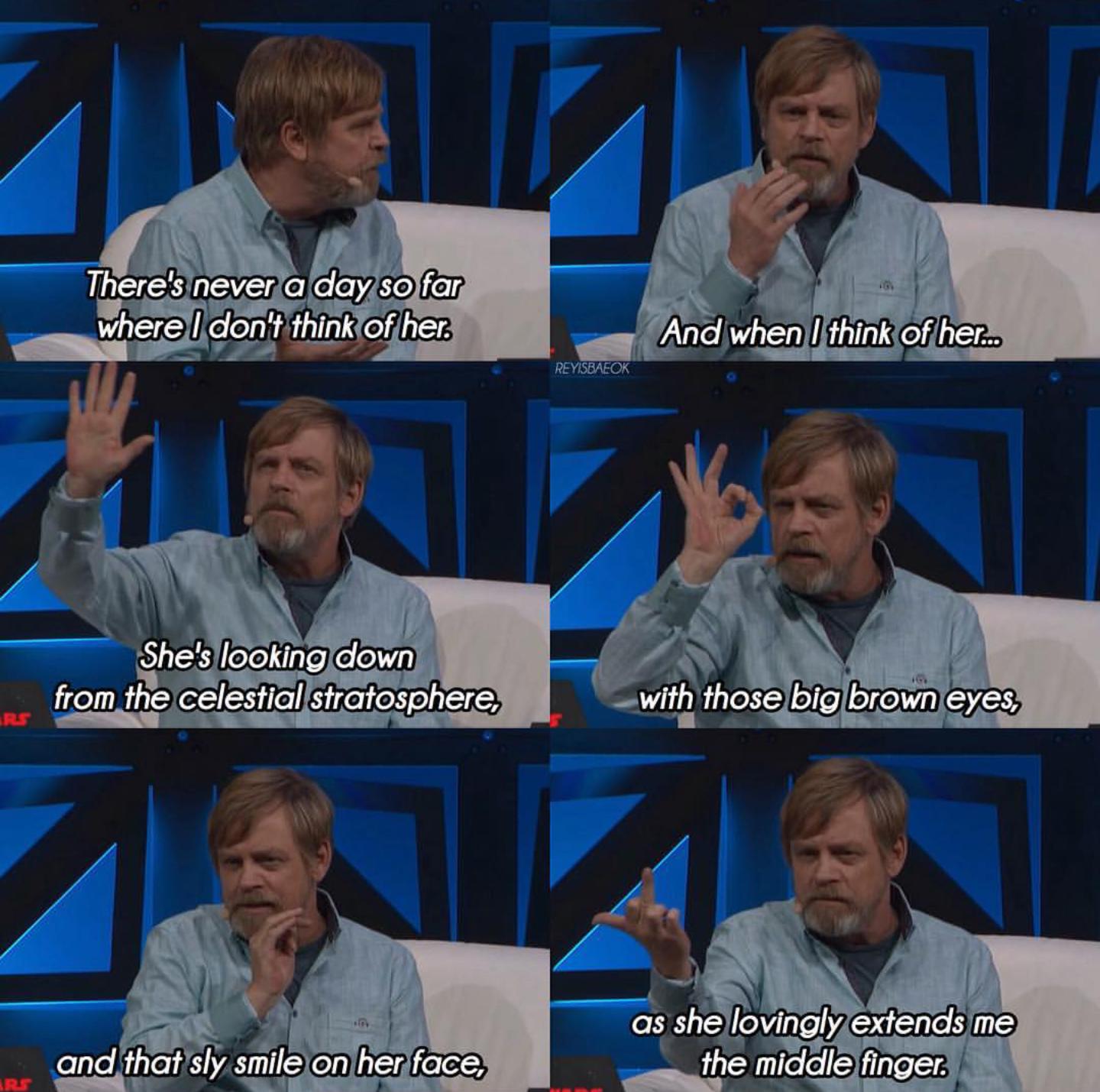 Mark Hamill on Carrie Fisher