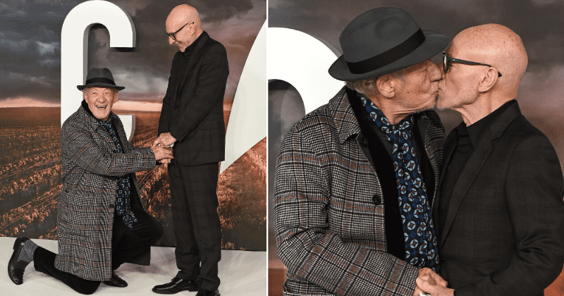 Sir Ian McKellen and Patrick Stewart are just a couple of Proudies, eh?