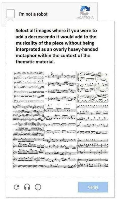 The robuts are really in to musical notation...