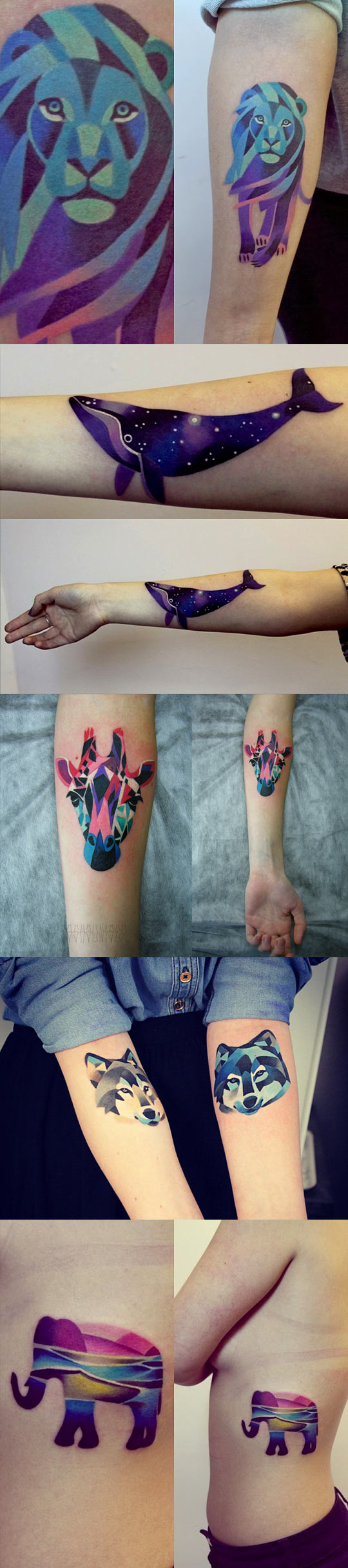 Neat tattoos.