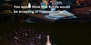 Charlie Brooker on Russian homophobia.