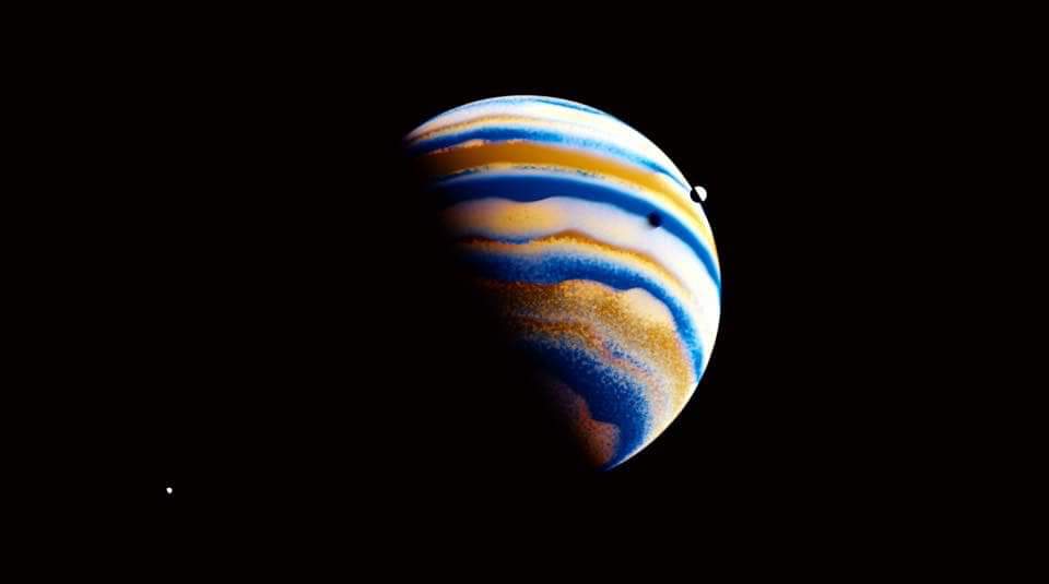 NASA released color renderings of the exoplanet, 55 Cancri f.