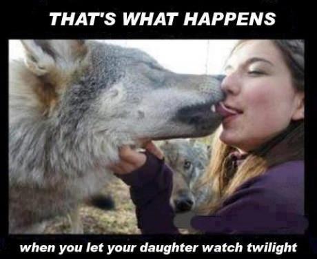 This is what happens when your daughter watches twilight...