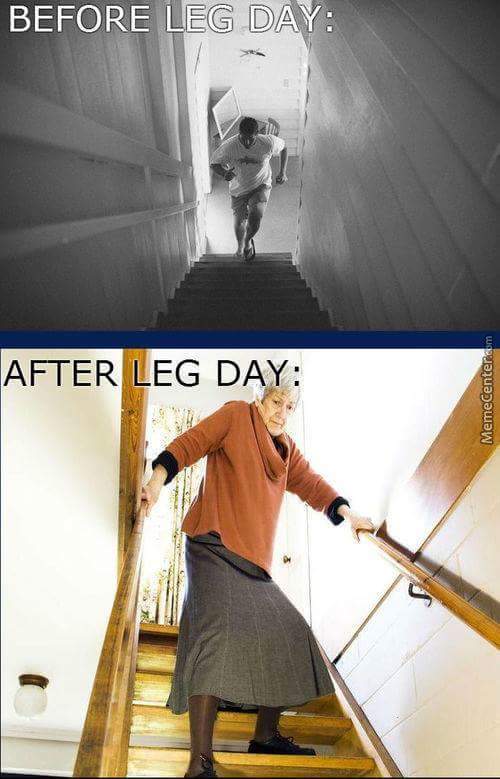 Leg day struggles