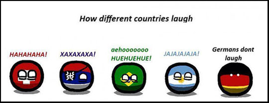 How different countries laugh