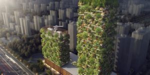 Asia’s First Vertical Forest Is Being Built In China Which Will Produce 132lbs of Oxygen every day….