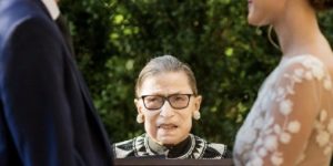 Ruth Bader Ginsburg’s last public appearance was officiating a wedding.