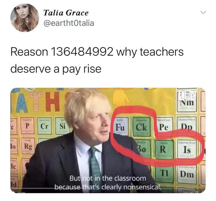 Raise the teachers well.