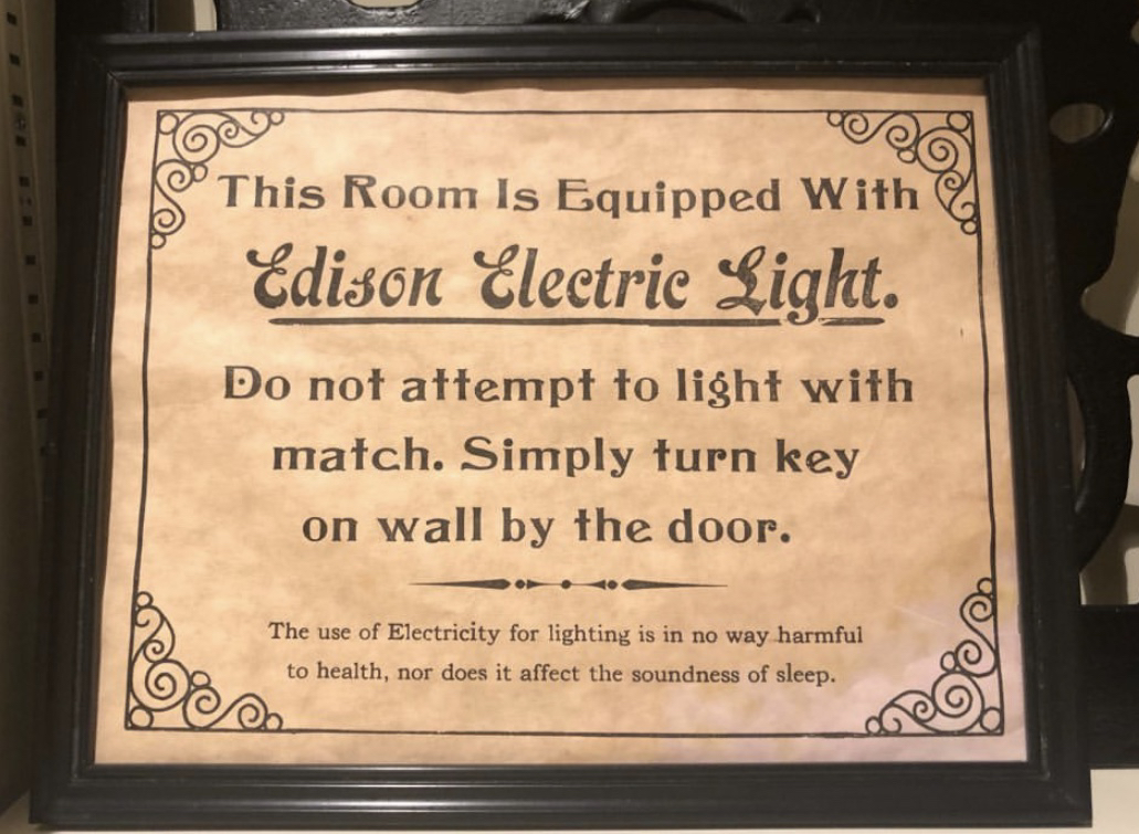 Teaching people how to use electricity.