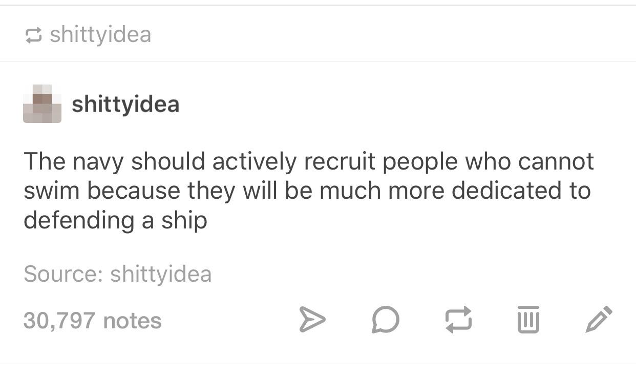 Navy tactics.