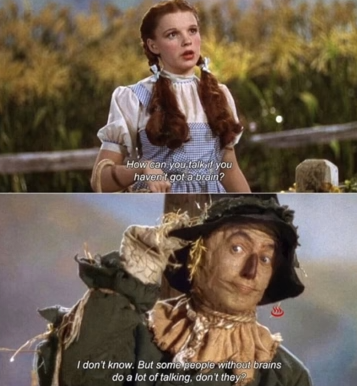That time the wizard of oz described the entire internet