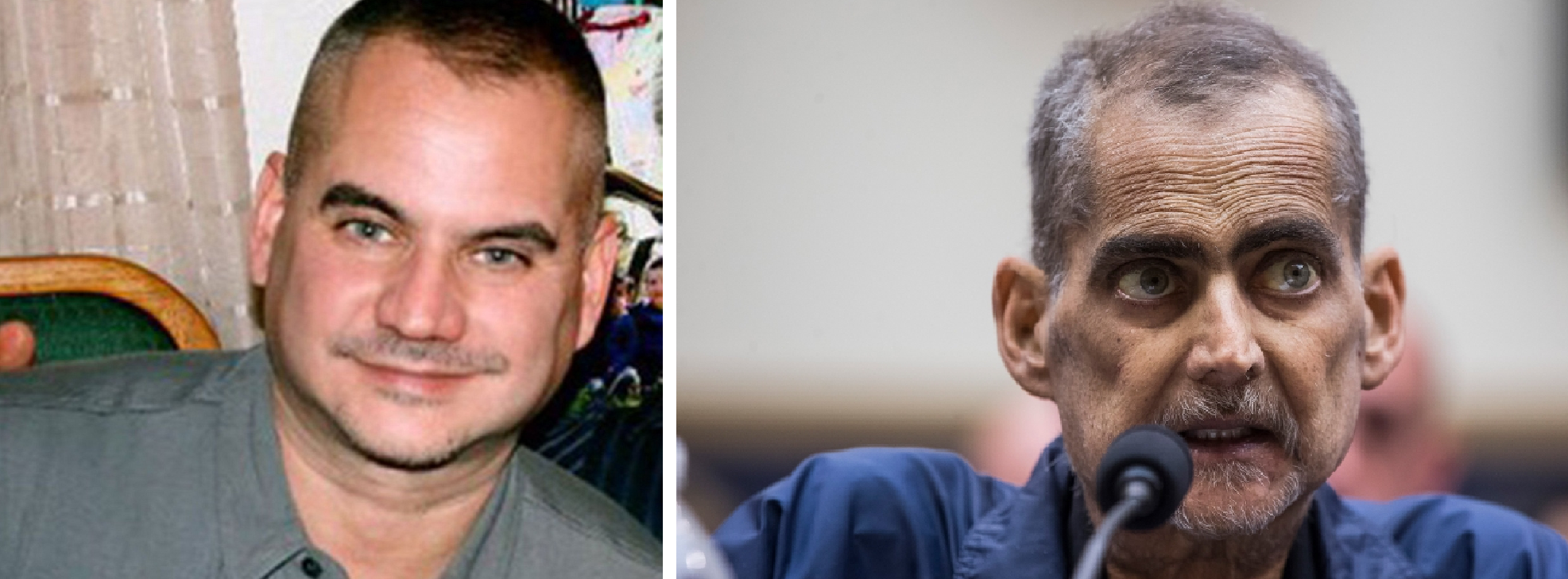 Luis Alvarez, one of the first responders on 9/11, before and after cancer.