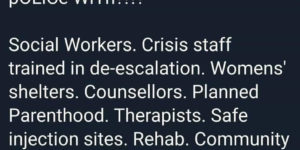 How long till we arm social workers?