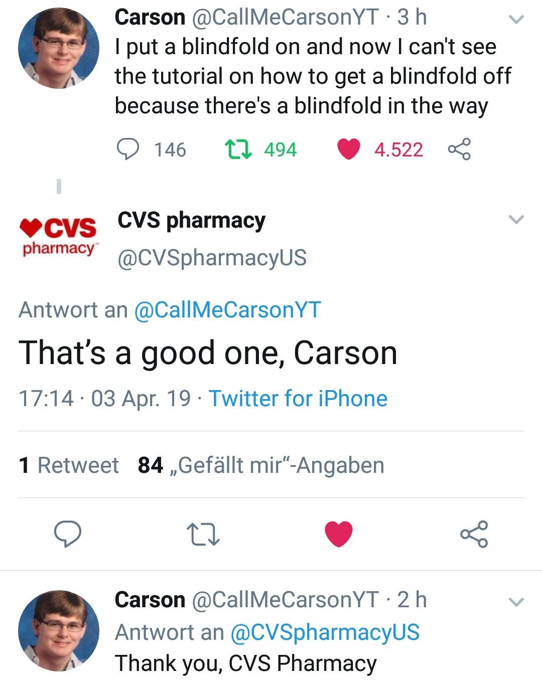 Nailed it. - Carson, probably.