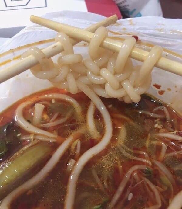 When Grandmahs eat Ramen.