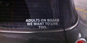 Adults on board.