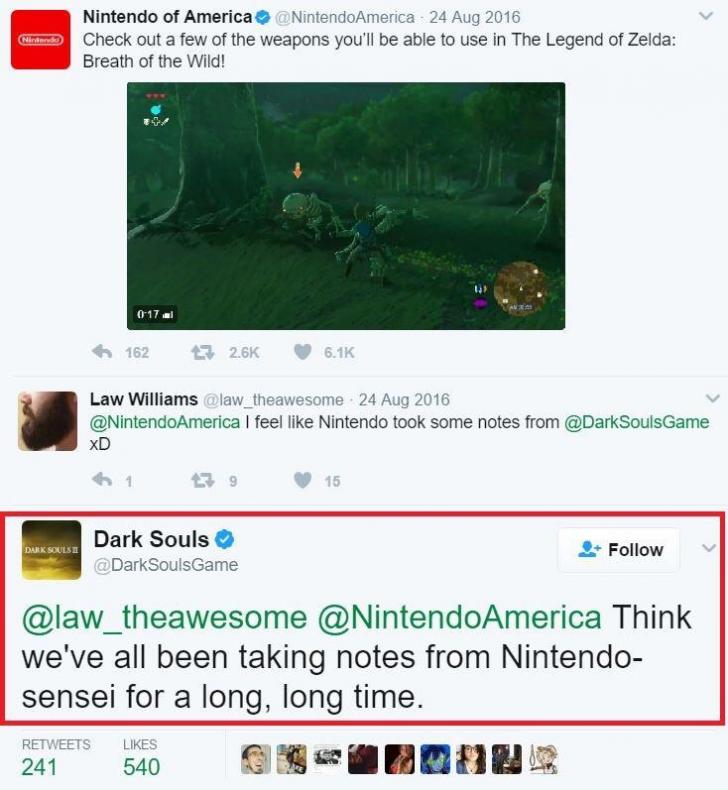 Dark Souls Twitter Defends Nintendo