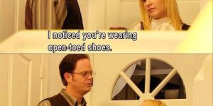 Classic Dwight.