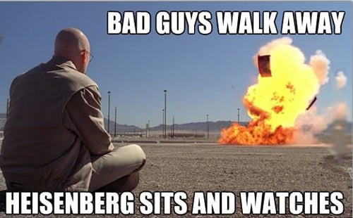Bad guys walk away...
