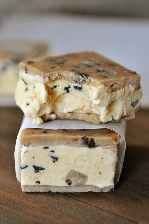 Cookie Dough Ice Cream Sandwiches