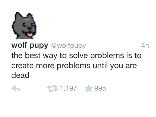 The best way to solve problems...