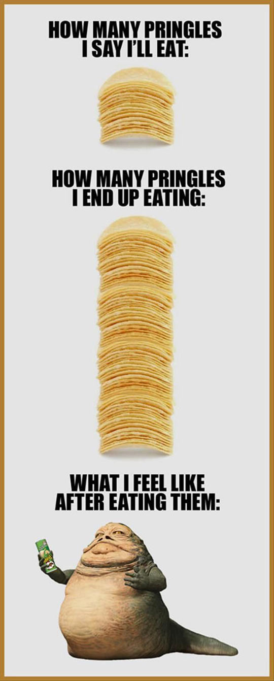 How many Pringles I say I'll eat