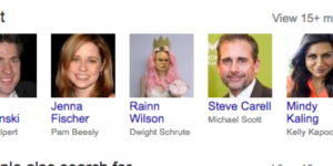 This is Rainn Wilson’s official headshot on Google right now