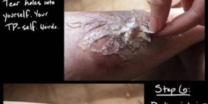 Wound makeup tutorial.