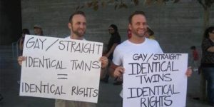 Identical twins = Identical rights.