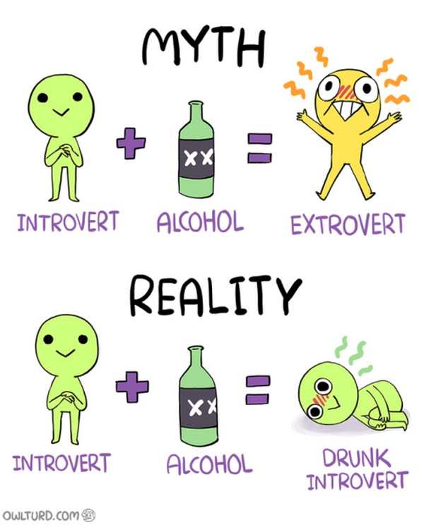 Drunk Introvert Fact