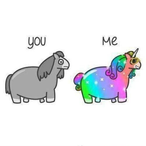 You versus me.