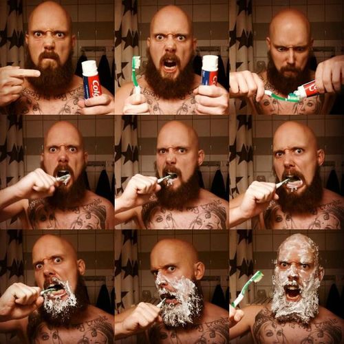 Tooth paste commercials make it look easy...