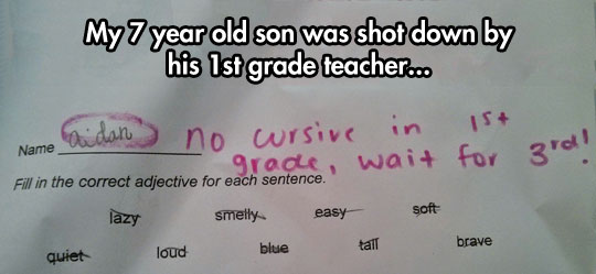 Sounds like a junk teacher to me.