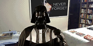 Interruptig Darth Vader interview.