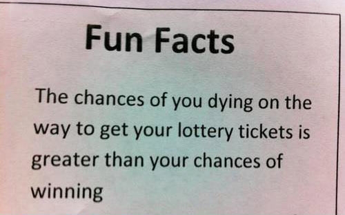 Fun fact about the lottery.