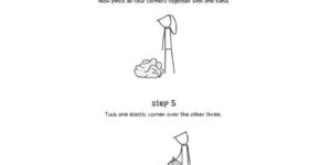 How to fold fitted sheets.