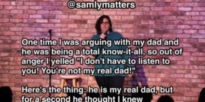Arguing with dad