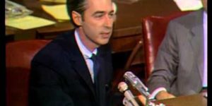 In 1969, Mr Rogers went to the Senate Subcommittee on Communications to ask for continual funding for PBS which was slated for significant cuts. Nearly 48 years later PBS is slated for significant cuts again but no longer has Mr Rogers.