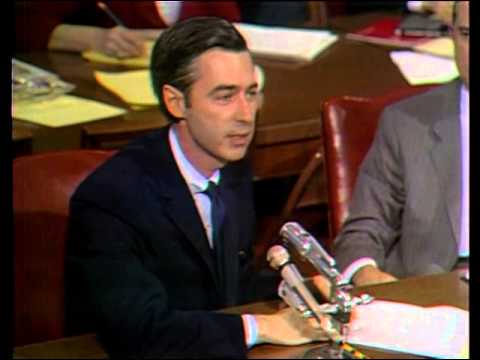 In 1969, Mr Rogers went to the Senate Subcommittee on Communications to ask for continual funding for PBS which was slated for significant cuts. Nearly 48 years later PBS is slated for significant cuts again but no longer has Mr Rogers.